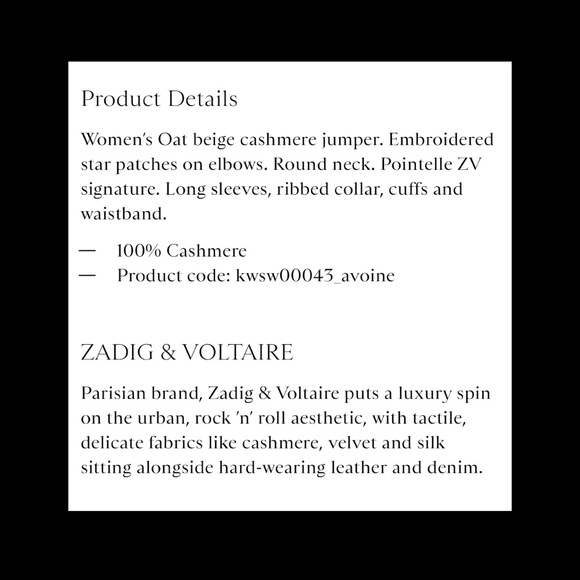 Zadig & Voltaire Cici Patch Cashmere Sweater. - Picture 12 of 14